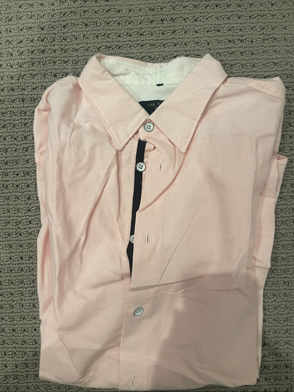 rag & bone Light Pink Men's Button-Down Shirt
